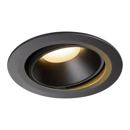 BIG WHITE NUMINOS MOVE DL XL vnitřní LED zápustné stropní svítidlo černá/černá 2700 K 55° otočné a výkyvné 1003703