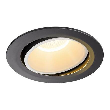 BIG WHITE NUMINOS MOVE DL XL vnitřní LED zápustné stropní svítidlo černá/bílá 2700 K 55° otočné a výkyvné 1003704