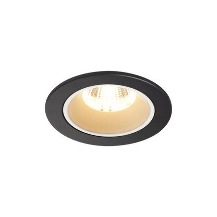 BIG WHITE NUMINOS DL S vnitřní LED zápustné stropní svítidlo černá/bílá 2700 K 40° včetně listových pružin 1003773