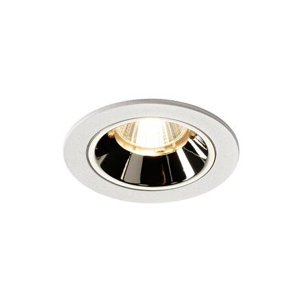 BIG WHITE NUMINOS DL S vnitřní LED zápustné stropní svítidlo bílá/chrom 2700 K 40° včetně listových pružin 1003786