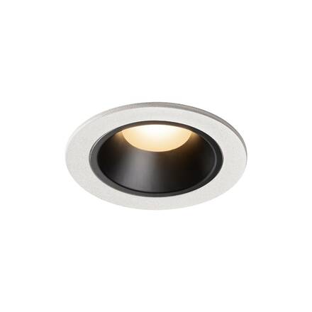 BIG WHITE NUMINOS DL S vnitřní LED zápustné stropní svítidlo bílá/černá 2700 K 55° včetně listových pružin 1003787