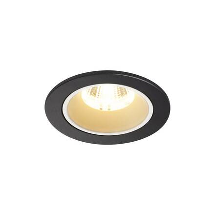 BIG WHITE NUMINOS DL S vnitřní LED zápustné stropní svítidlo černá/bílá 3000 K 55° včetně listových pružin 1003800