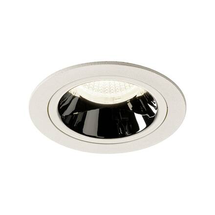 BIG WHITE NUMINOS DL M vnitřní LED zápustné stropní svítidlo bílá/chrom 4000 K 55° včetně listových pružin 1003909