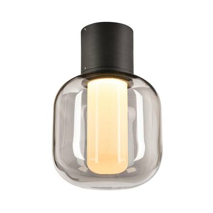 BIG WHITE OVALISK CL venkovní LED stropní přisazené svítidlo antracit CCT switch 3000/4000 K 1004677