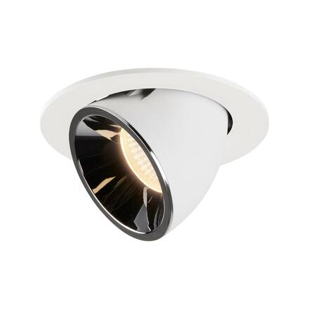 BIG WHITE NUMINOS GIMBLE L zápustné stropní svítidlo bílé/chrom 2700 K 40° 1005989