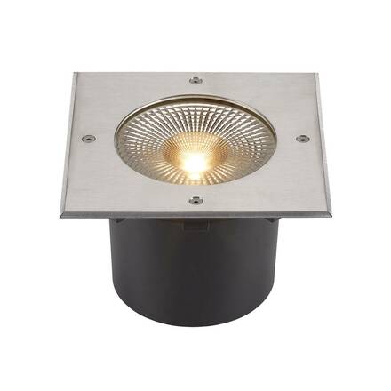 BIG WHITE (SLV) ROCCI 200 EL hranaté zápustné zemní svítidlo nerezová ocel 16 W 3000 K 120d 1006105