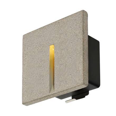 BIG WHITE (SLV) CONCRETO EL nástěnné zápustné svítidlo šedé, 3,2 W, 15 lm, 3000 K 1006407