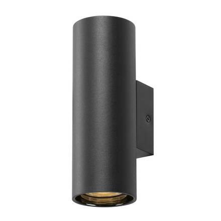 BIG WHITE (SLV) ASTO TUBE nástěnné přisazené svítidlo, válcové, max. 2x 10 W, černé 1006443