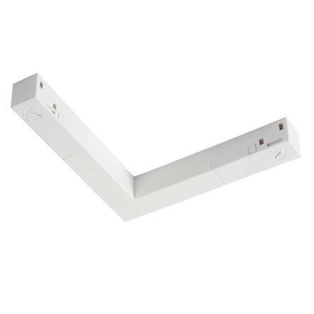 BIG WHITE (SLV) L-spojka elektrická 48 V TRACK, bílá, DALI 1006572