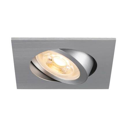 BIG WHITE (SLV) NEW TRIA 68 stropní vestavné svítidlo, čtvercové, max. 10W GU10, hliník 1007373