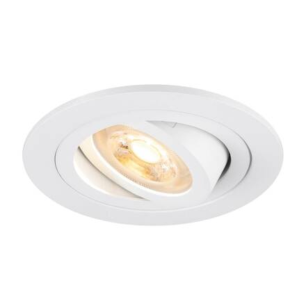 BIG WHITE (SLV) NEW TRIA 75 stropní vestavné svítidlo, kulaté, max. 10W GU10, bílá 1007374