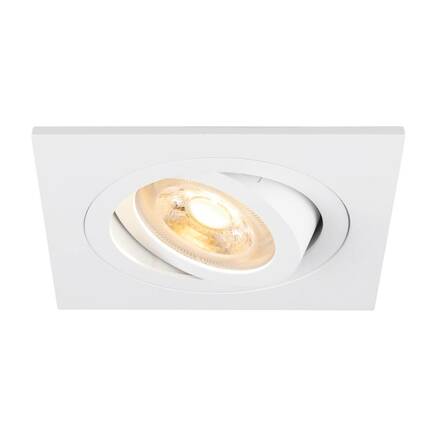 BIG WHITE (SLV) NEW TRIA 75 stropní vestavné svítidlo, čtvercové, max. 10W GU10, bílá 1007377