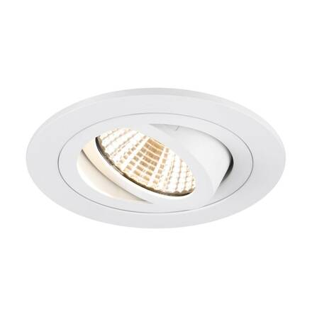 BIG WHITE (SLV) NEW TRIA 75 stropní vestavné svítidlo, 2700K, 38°, IP 20, kulaté, bílá 1007401