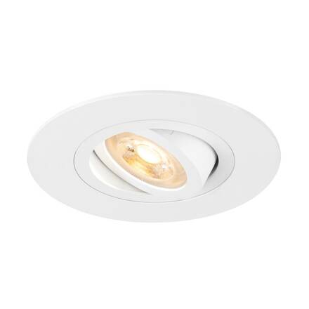 BIG WHITE (SLV) NEW TRIA 75 XL stropní vestavné svítidlo, kulaté, max. 10W, GU10, bílá 1007624