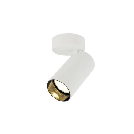 BIG WHITE (SLV) KAMI nástěnné a stropní přisazené svítidlo, 1x max. 10 W, GU10, bílá/černá 1007718