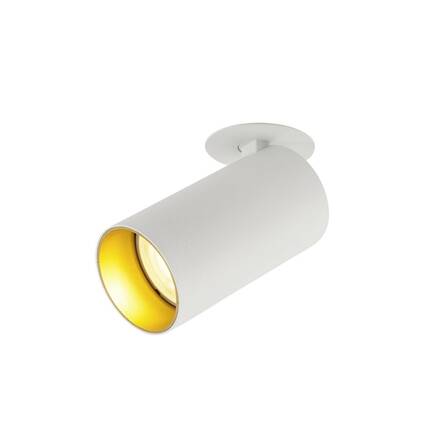 BIG WHITE (SLV) KAMI stropní zápustné svítidlo, 1 max. 10 W, GU10, bílá/zlatá 1007740