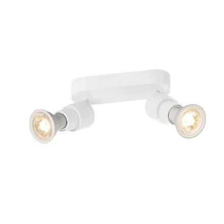 BIG WHITE (SLV) PURI 2.0 Basic nástěnné a stropní svítidlo, 2 x max. 6W GU10, bílé 1008240