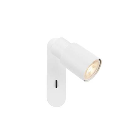 BIG WHITE (SLV) PURI 2.0 Tube nástěnné a stropní svítidlo, vypínač, obdélníkový, 1x max. 6W GU10, bílá 1008298