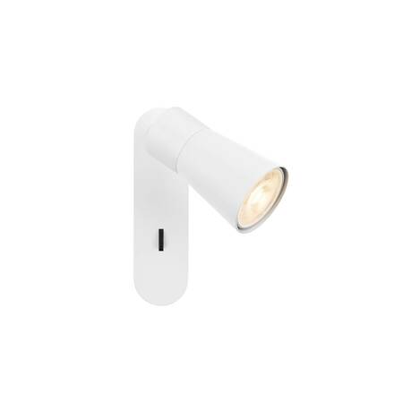 BIG WHITE (SLV) PURI 2.0 Cone nástěnné a stropní svítidlo, vypínač, obdélníkový, 1x max. 6W GU10, bílá 1008302
