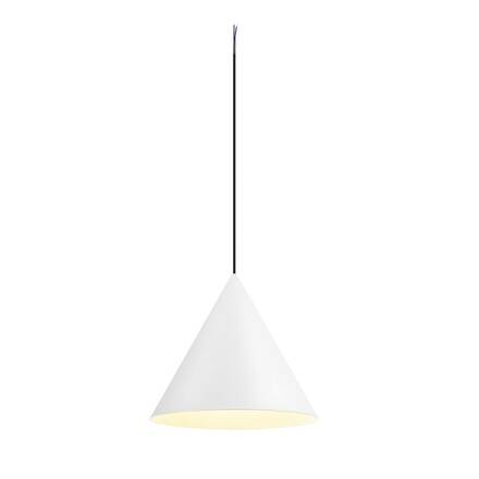 BIG WHITE (SLV) MAGICO 38 závěsné svítidlo, E27, délka závěsu 180cm, 1x max. 10W, matná bílá barva 1008504
