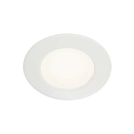 BIG WHITE DL 126, vestavné svítidlo, LED SMD, 3000K, kulaté, bílé, max. 3 W, vč. listových pružin 112221