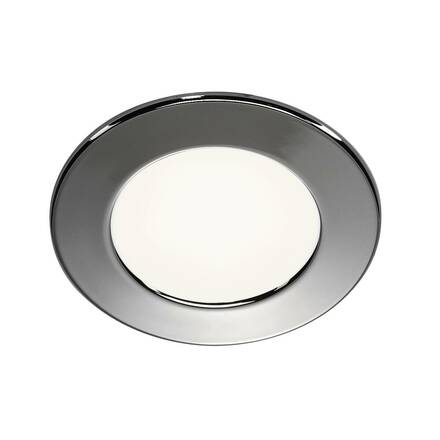 BIG WHITE DL 126, vestavné svítidlo, LED SMD, 3000K, kulaté, chrom, max. 3 W, vč. listových pružin 112222