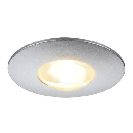 BIG WHITE DEKLED, vestavné svítidlo, LED, 3 000 K, kulaté, stříbrná metallic, 1 W 112242
