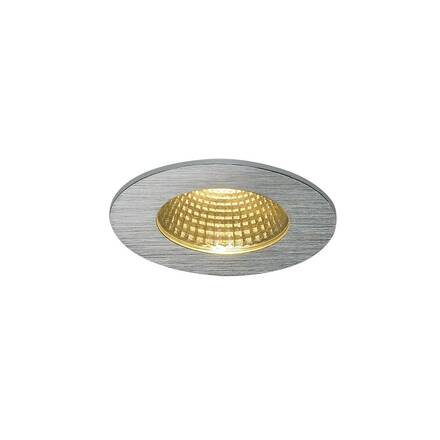 BIG WHITE PATTA-I, vestavné svítidlo, LED, 3000K, kulaté, kartáčovaný Al, 38°, vč. ovladače 114426