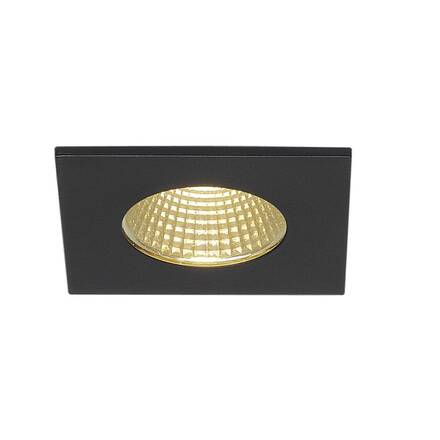 BIG WHITE PATTA-I, vestavné svítidlo, LED, 3000K, hranaté, černé matné, 38°, vč. ovladače 114430