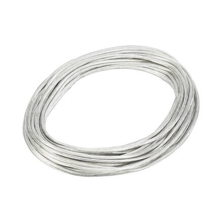 BIG WHITE NÍZKONAPĚŤOVÉ LANO, pro nízkonapěťový lanový systém TENSEO, bílý, 6mm, 20 m 139051