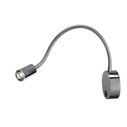 BIG WHITE DIO FLEX PLATE, nástěnné svítidlo, Power LED 1 W, 3000K, chrom 146682