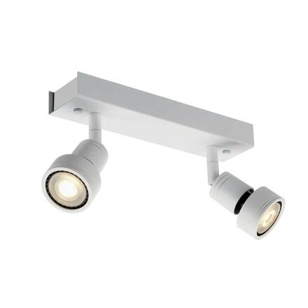 BIG WHITE PURI 2, nástěnné a stropní svítidlo, dvě žárovky, QPAR51, bílé matné, max. 100 W, s dekoračním kroužkem 147371