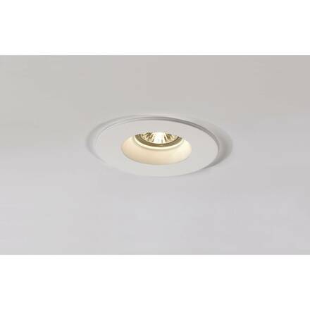 BIG WHITE PLASTRA, vestavné svítidlo, QPAR51, kulaté, bílá sádra, max. 35 W 148070