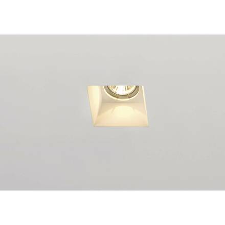BIG WHITE PLASTRA, vestavné svítidlo, QPAR51, hranaté, bílá sádra, max. 35 W 148071