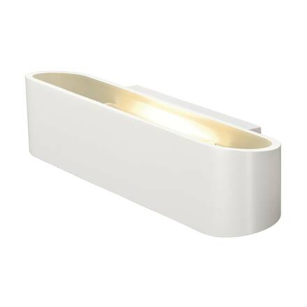 BIG WHITE OSSA 300, nástěnné svítidlo, QT-DE12, oválné, up/down, bílé, D/Š/V 30/8/6,5 cm, max. 120 W 151411