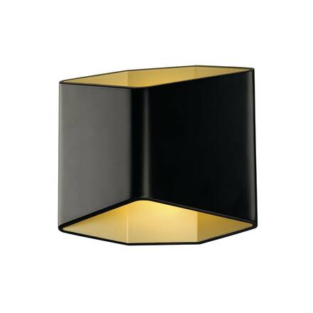 BIG WHITE CARISO WL-2, nástěnné svítidlo, LED, 3000K, černé/mosaz, 11 W 151710