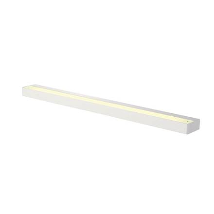 BIG WHITE SEDO 21, nástěnné svítidlo, LED, 3000K, hranaté, bílé, satinované sklo, úsporná žárovka, D/Š/V 89,5/8,5/4 cm, 33 W 151