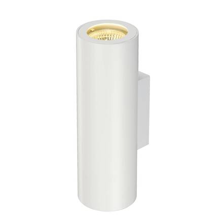 BIG WHITE ENOLA_B, nástěnné svítidlo, QPAR51, kulaté, up/down, bílé, max. 50 W, vč. ozdobného kroužku, bílý 151801