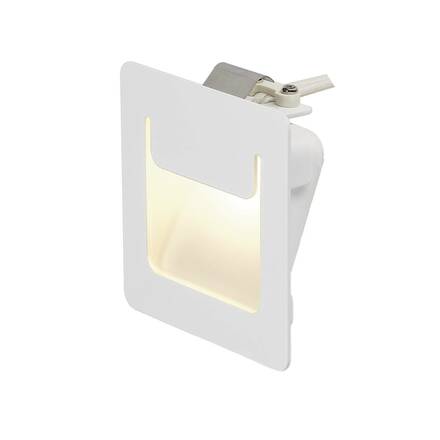 BIG WHITE DOWNUNDER PUR 80, vestavné svítidlo, LED, 3000K, hranaté, bílé, D/Š/V 8/3,2/8 cm, vč. listových pružin 151950
