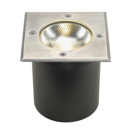 BIG WHITE ROCCI 125, venkovní zapuštěné podlahové svítidlo, LED, 3000K, IP67, hranaté, nerezová ocel 316, max. 6 W 227604