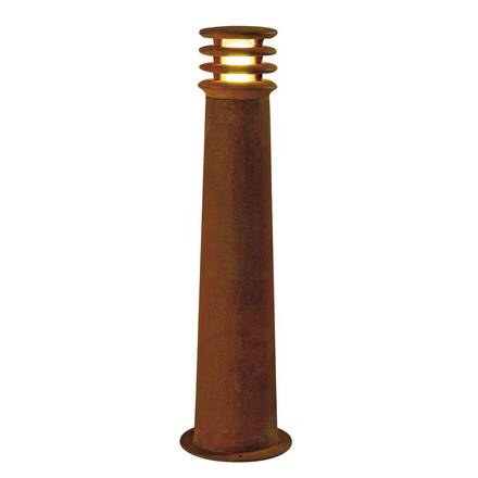 BIG WHITE RUSTY 70, venkovní stojací lampa, TC-DSE, IP55, kulatá, rezavé železo, pr./V 19/70 cm, max. 11 W 229021