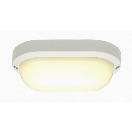 BIG WHITE TERANG 2, venkovní nástěnné a stropní svítidlo, LED, 3000K, IP44, oválné, bílé, max. 11 W 229931