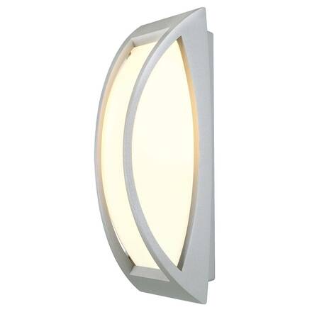 BIG WHITE MERIDIAN 2, venkovní nástěnné a stropní svítidlo, TC-(D,H,T,Q)SE, IP54, stříbrošedé, max. 25 W 230444