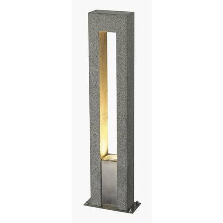 BIG WHITE ARROCK ARC, venkovní stojací lampa, QPAR51, IP44, sůl a pepř, žula, max. 35 W 231420