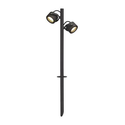 BIG WHITE SITRA 360 SL SPIKE, venkovní svítidlo s trnem, dvě žárovky, TCR-TSE, IP44, antracit, max. 18 W 231535