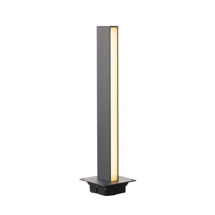 BIG WHITE H-POL, svítidlo pro osvětlení cest a stojací lampa, dvě žárovky, LED, 3000K, antracit, D/Š/V 16,5/16,5/66 cm 232185