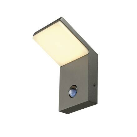 BIG WHITE ORDI, venkovní nástěnné svítidlo, LED, 3000K, antracit, se senzorem 232915