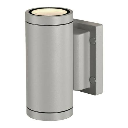 BIG WHITE MYRA, venkovní nástěnné svítidlo, QPAR51, IP55, up/down, stříbrošedé, max. 70 W 233114