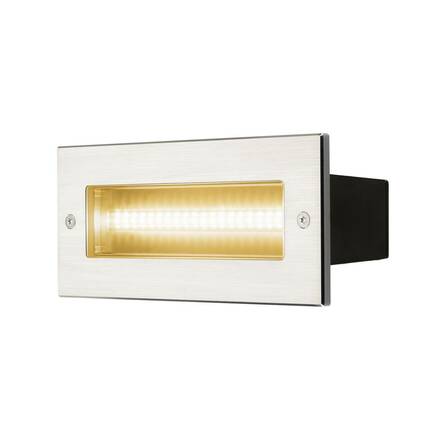 BIG WHITE BRICK, venkovní nástěnné vestavné svítidlo, LED, 3000K, nerezová ocel, IP67, 230 V, 950 lm, 10 W 233650