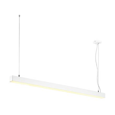 BIG WHITE Q-LINE DALI SINGLE LED závěsné svítidlo, stmívatelné, 1 500 mm, bílé 1001310
